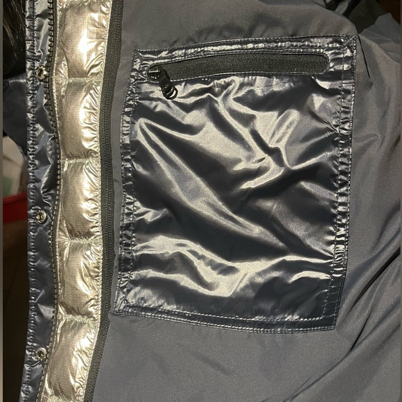 PAJAR DOWN FILL ARCTIC REMOVABLE FAUXFUR TRIM HOOD PUFFER JACKET GRAPHITE/SILVER - Picture 12 of 16